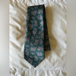 Silk green tie Van Heusen